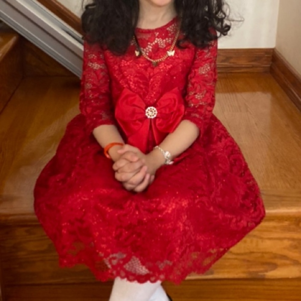 Rare Editions Girls Party Dress